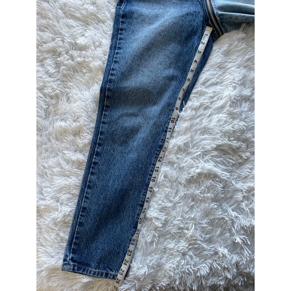REVICE Women's Wraparound Zip Two Tone Denim Jeans Size 27 - Picture 8 of 9